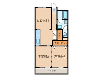 間取図 タチバナスカイビル