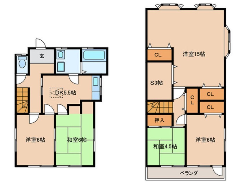 間取図 開明戸建