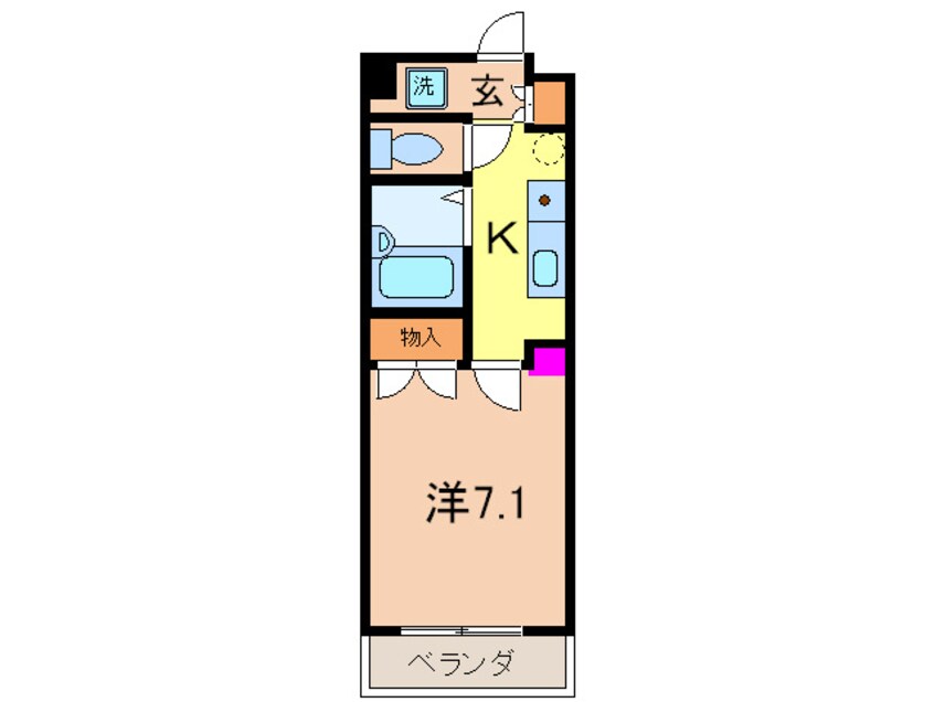 間取図 モナティス・那古野