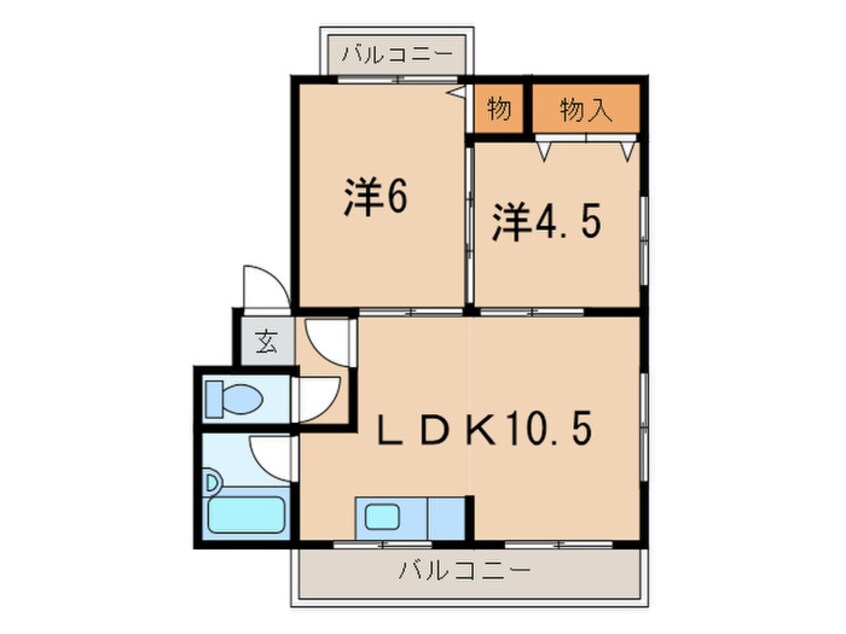 間取図 コ－ポラス慶