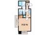 リエス鶴舞　WEST　TOWER 1Kの間取り