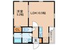 LUCE 1LDKの間取り