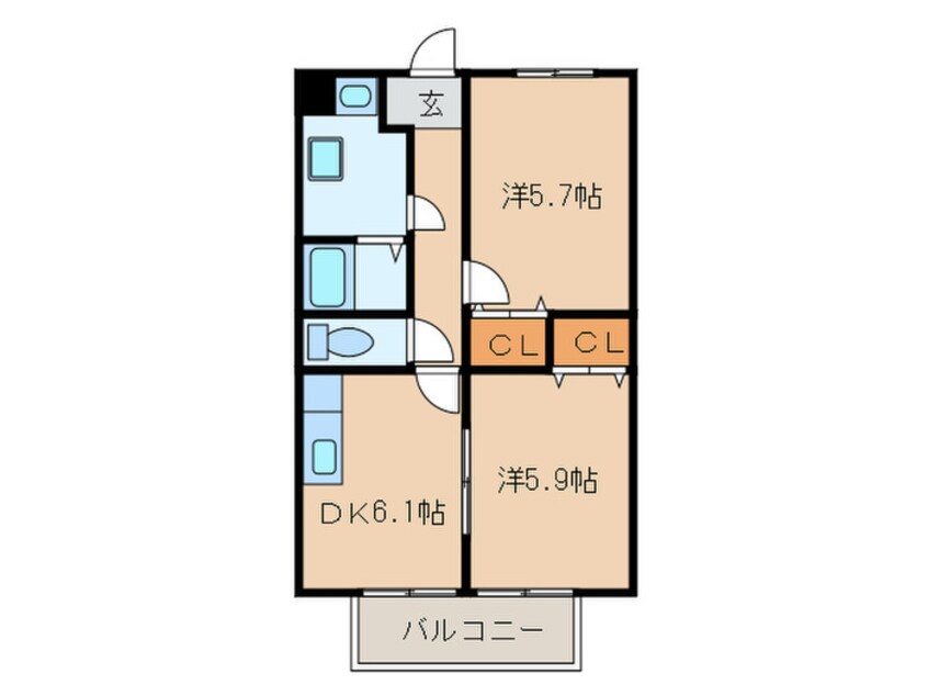 間取図 ヴィラ家奈Ａ