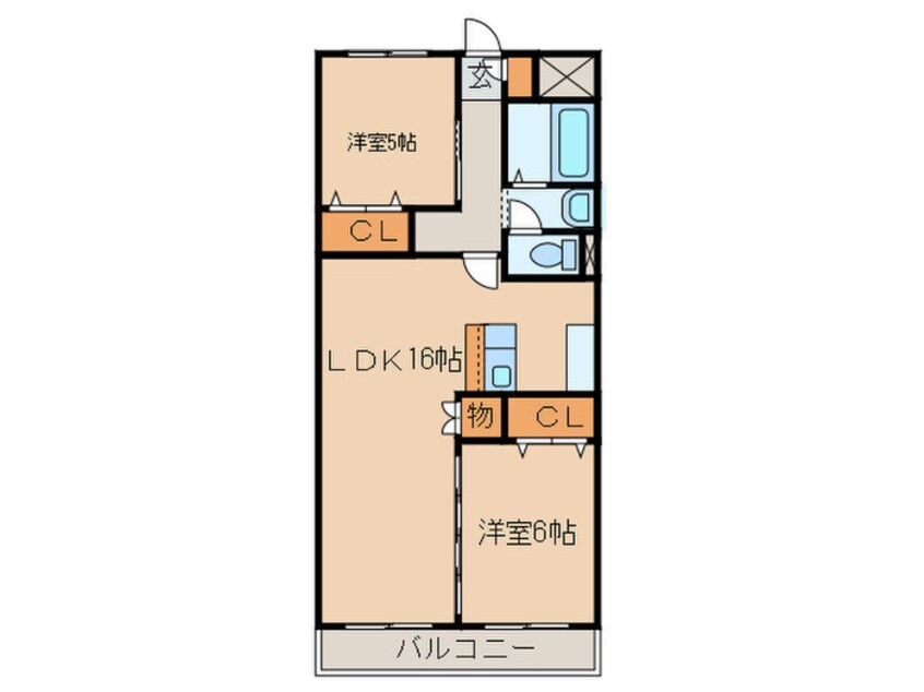 間取図 メゾン鹿田