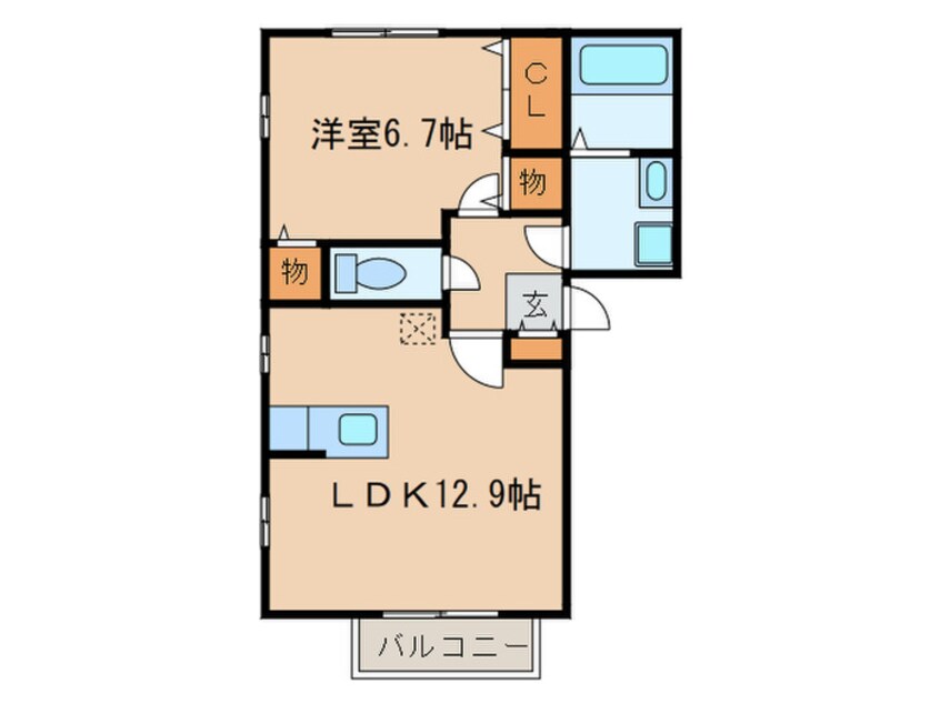 間取図 ルミエール清州C棟