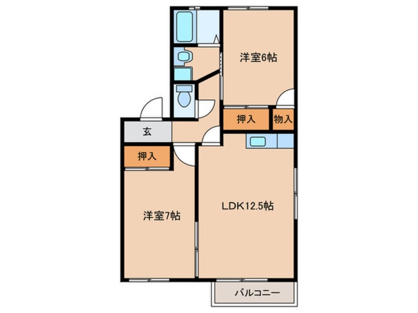 間取図 アメニティー住吉Ｃ