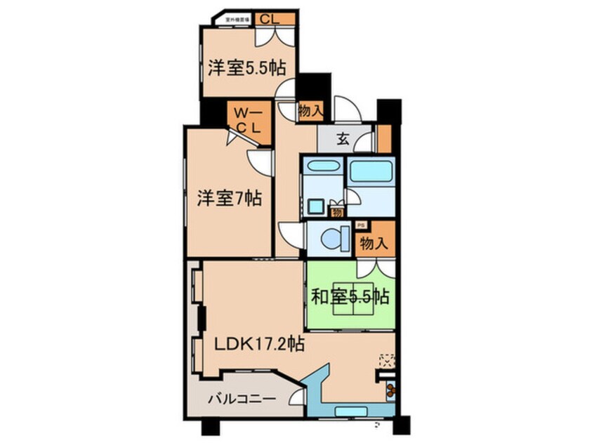 間取図 ベレ－サ星ヶ丘