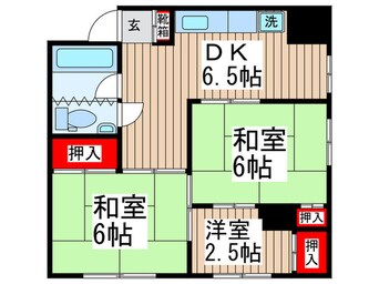 間取図 矢野ﾋﾞﾙ