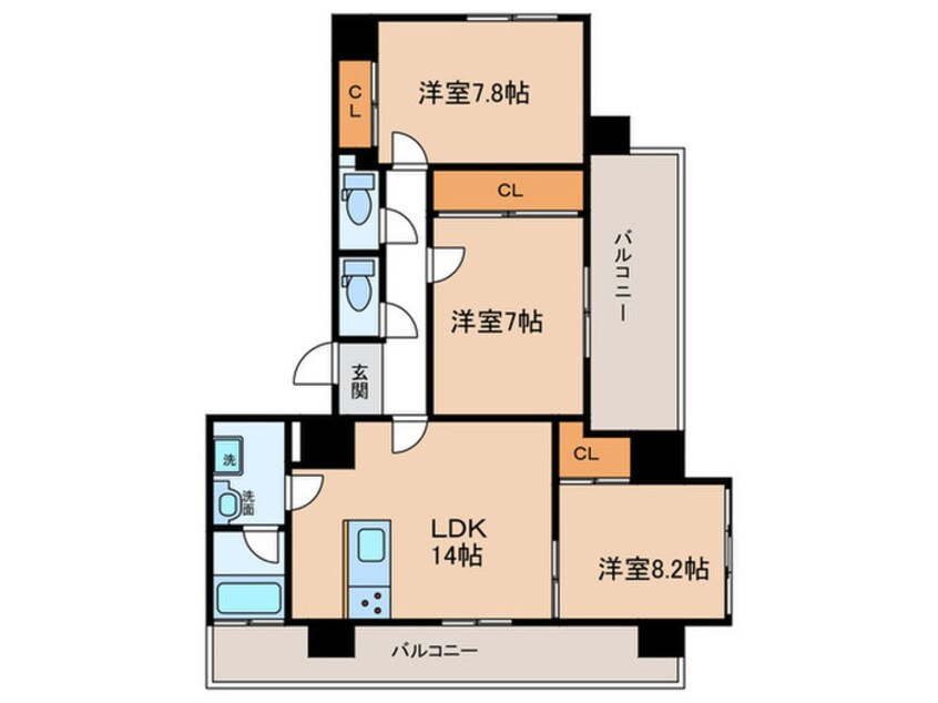間取図 さくらHills　NAGOYA　WEST