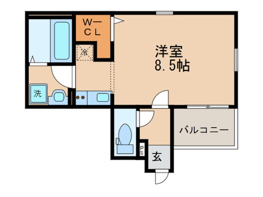 間取図 Cherim志賀本通