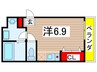 レジデンス悠海 1Rの間取り