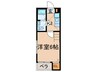 アルコバレ－ノ 1Kの間取り