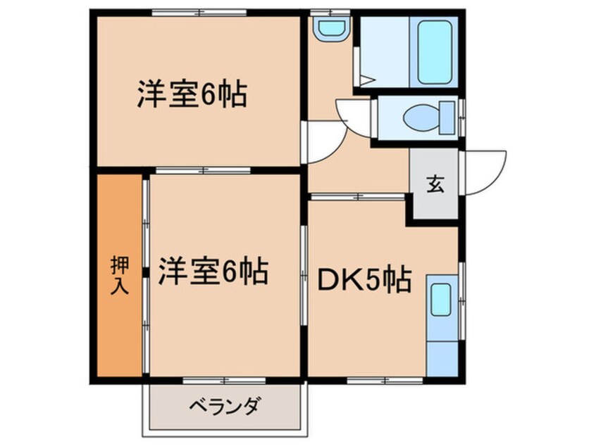 間取図 コ－ポ神尾