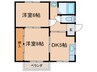 コ－ポ神尾 2DKの間取り