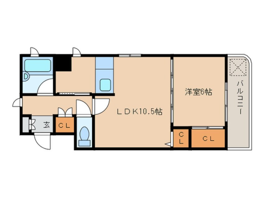 間取図 サンコートにしび