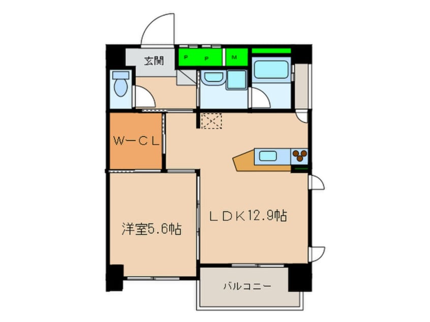 間取図 ＡＱＵＡ　ＳＴＡＧＥ１