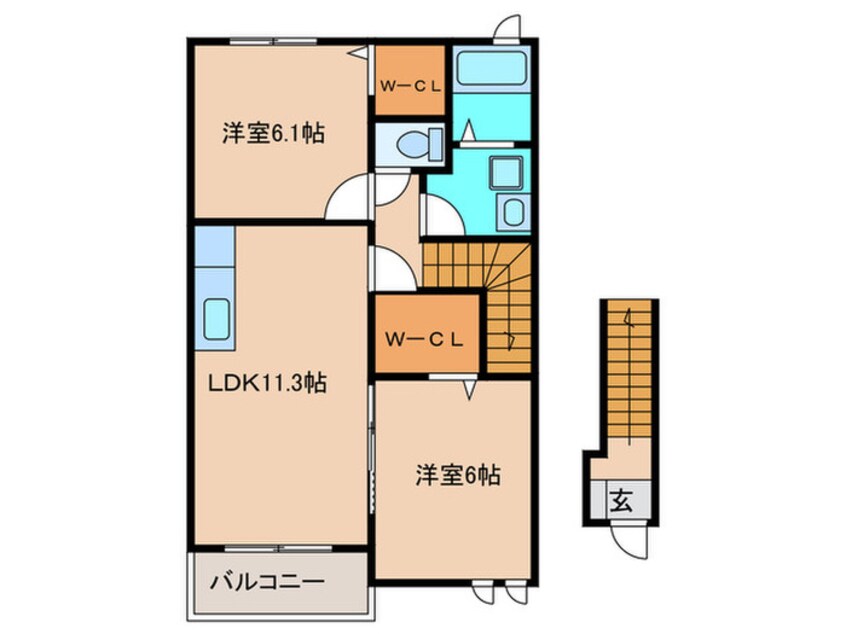 間取図 アルドーレ73　Ⅱ