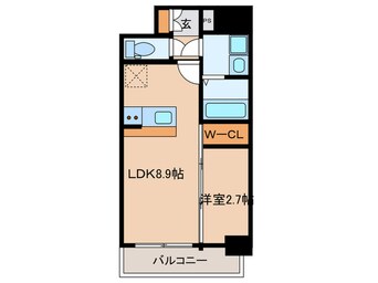 間取図 メイクスアート名駅南Ⅳ(1207)