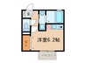 コスモ 1Rの間取り
