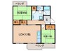 ブランヴェール 2LDKの間取り
