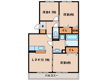 間取図 カーサフェリーチェＣ