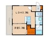 ジュネス桜駅前 1LDKの間取り