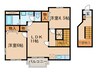 アヴニ－ルヴィラ 2LDKの間取り