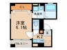 Ｌビュ－ネ千種 1Kの間取り