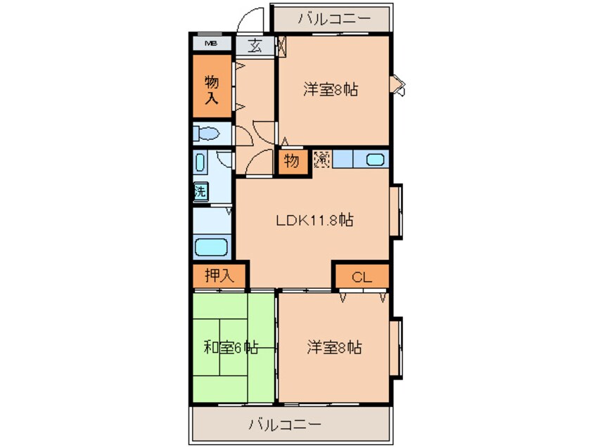 間取図 エステート石園