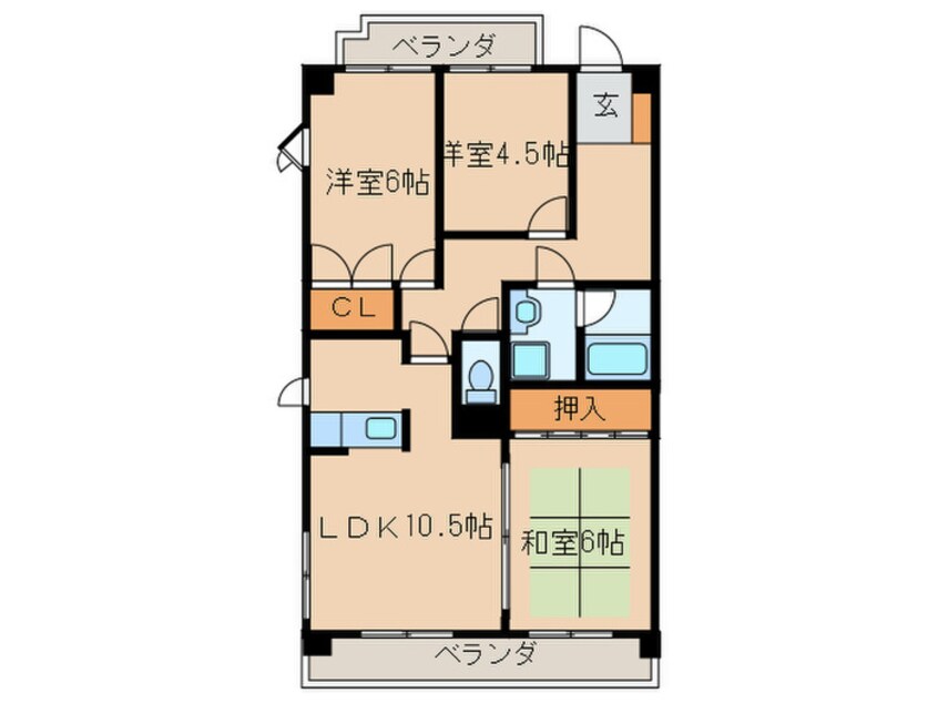 間取図 ソレアード千代鶴