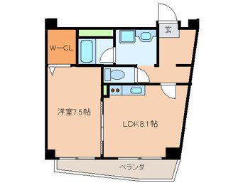 間取図 シャルム　ドミール