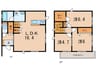 本郷貸家 3LDKの間取り