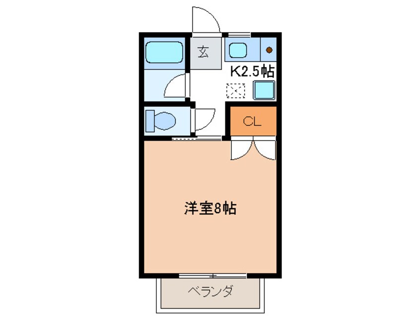 間取図 青木ヒルズアルファ－３