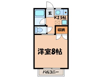 間取図 青木ヒルズアルファ－３