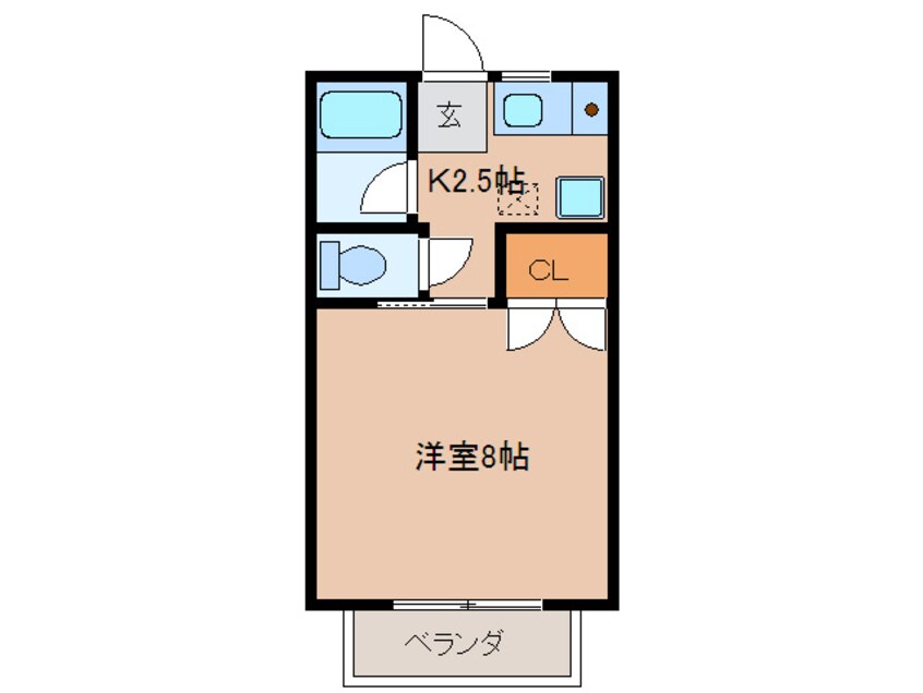 間取図 青木ヒルズアルファ－３