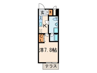 間取図 アンビックス・プリア茶屋ヶ坂