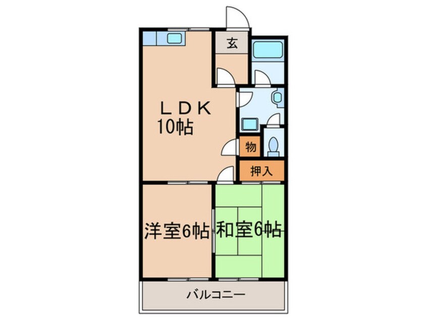 間取図 ハイツタチバナ