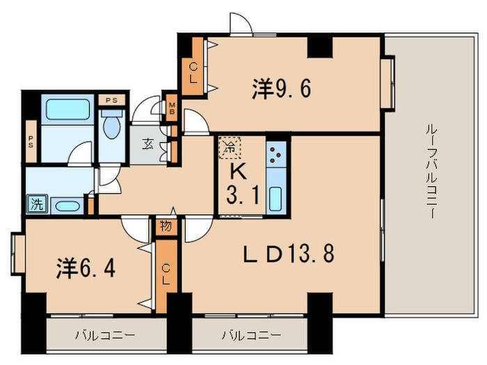 間取り図 ケイジェイ・レジデンス覚王山