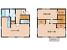 清須市上条戸建 2LDKの間取り