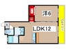 山田ビル 1LDKの間取り