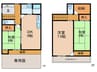 赤松台貸家 3DKの間取り