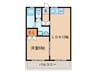 佃マンション 1LDKの間取り