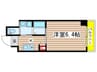 ワイズタワー新栄 1Kの間取り