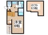 ネオメゾナ津賀田 1Kの間取り