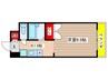 天白ハウスＫⅡ 1Kの間取り