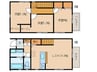 安城市桜井町戸建賃貸Ａ棟 3LDKの間取り