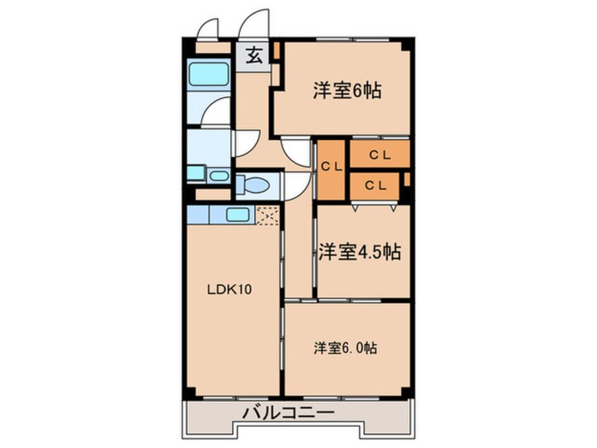 間取図 ハイツ・ソレア－ド