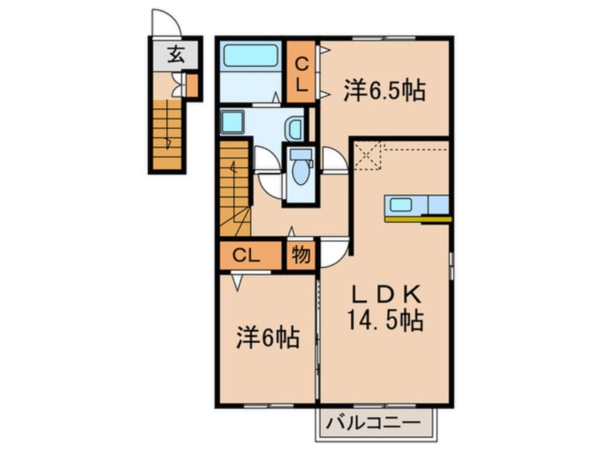 間取図 リバ－サイド香流
