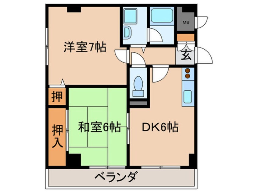 間取図 Ｍカ－ムネス