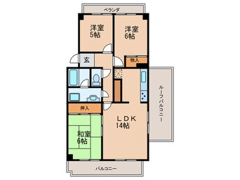 間取図 メナージュマルヤマ